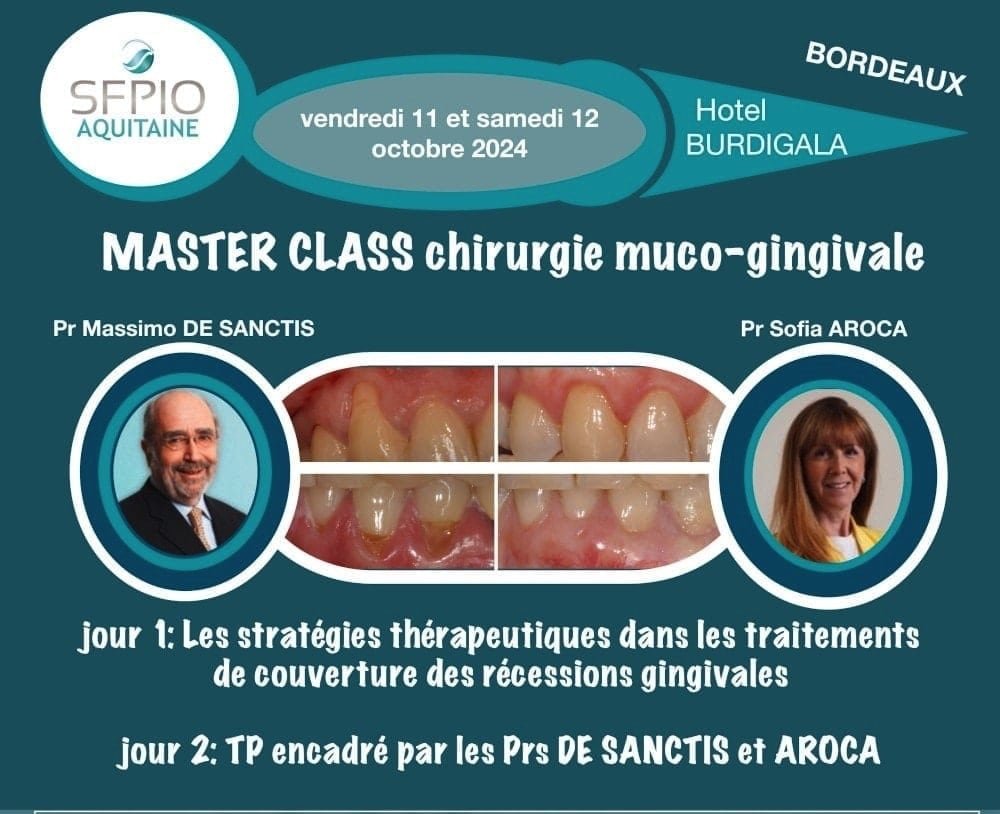 Masterclass chirurgie muco gingivale